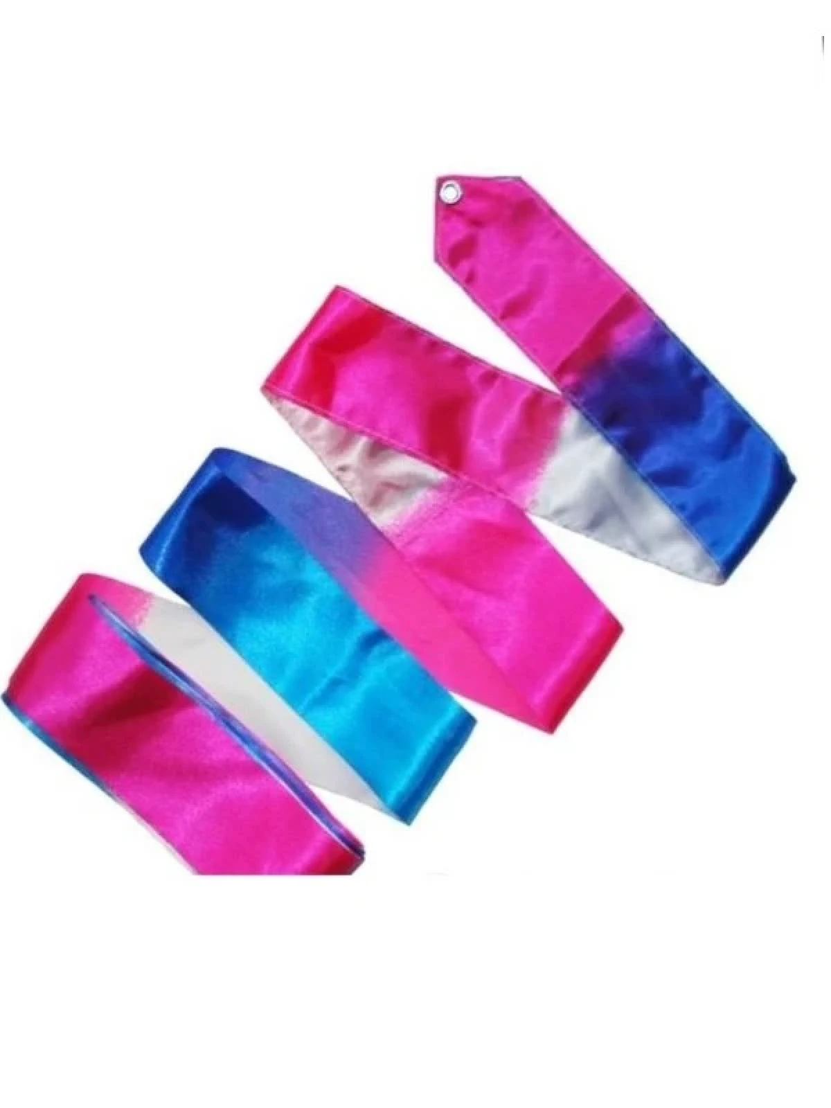 Стрічка, Blue/White/Fuchsia, Штучний шовк