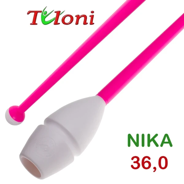 Tuloni Булави Nika, 36 см, White/Pink, Резина + пластик