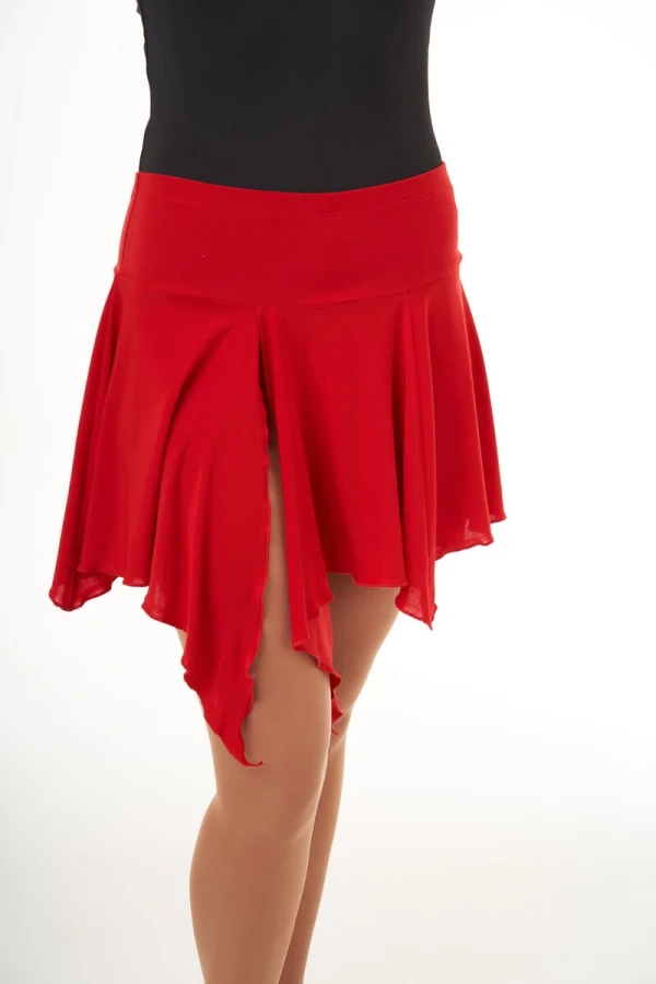 Юбка La на кокетке с хвостами, Чёрный, Масло