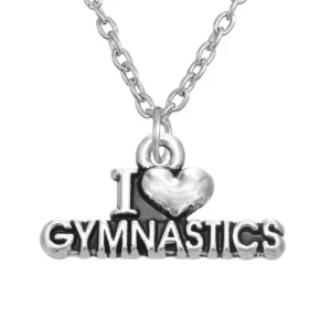 Подвеска "I <3 Cymnastics" (098), Серебро