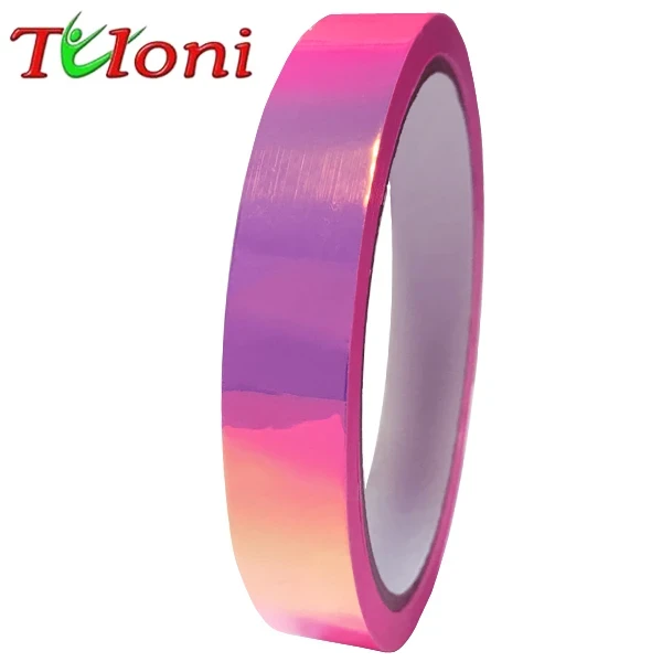 Tuloni Обмотка Holographic tape, 33м, Pink/Viola, Вініл хлорид