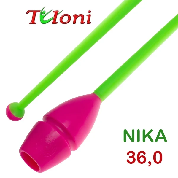 Tuloni Булави Nika, 36 см, Pink/Green, Резина + пластик