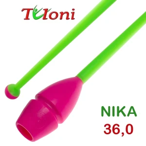 Tuloni Булави Nika, 36 см, Pink/Green, Резина + пластик