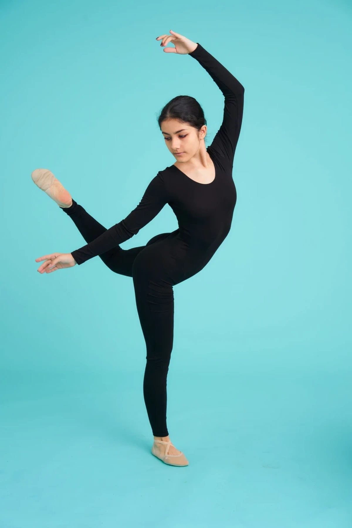 Комбінезон - лосини  д\р закритий, Чорний, Біфлекс