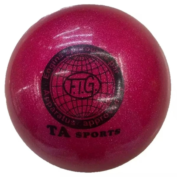М'яч 16см блискучий, Малиновий, Резина М'яч 16см блискучий, Малиновий, Резина