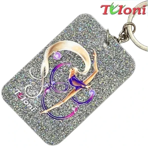 Tuloni Брелок Ponytail "Ribbon", , Silver, Акрил