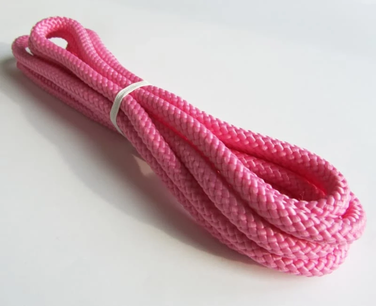 Скакалка (043), Рожевий, Поліпропілен + капрон
