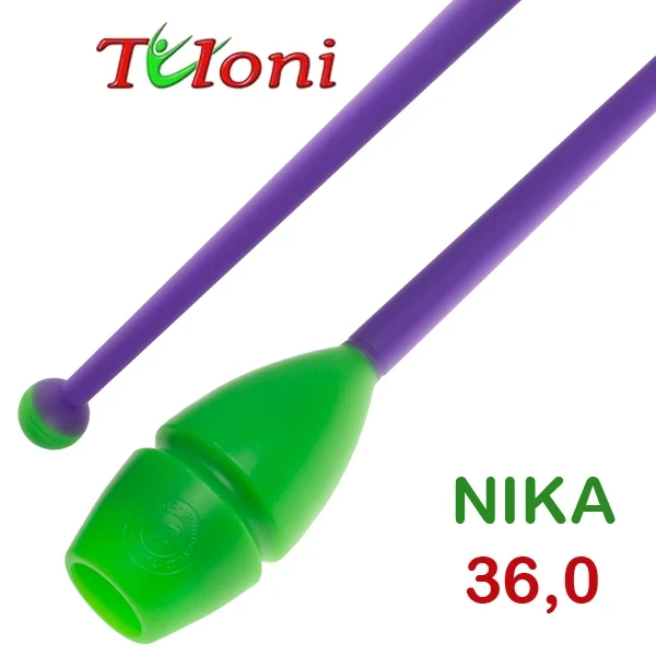 Tuloni Булави Nika, 36 см, Green/Purple, Резина + пластик
