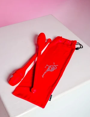 Чохол для булав зі шнурком, Фіолетовий (АВ білі), Велюр