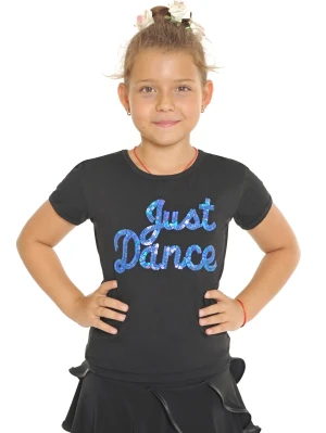 Футболка короткий рукав, Чорний (малина), 90% бавовна + 10% лайкра