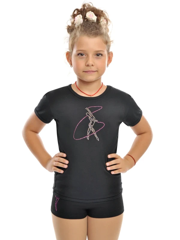 Футболка короткий рукав, Малина (біл. + елект.), 90% бавовна + 10% лайкра