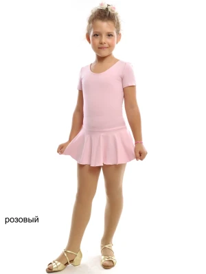 Платье к/р с юбочкой, Чёрный, 80% хлопок + 15% вискоза + 5% лайкра