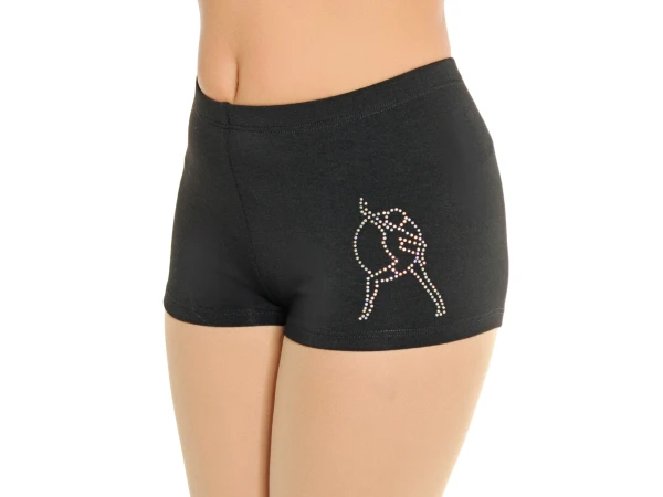 Шорти, Чорний (білі АВ), 80% бавовна + 15% віскоза + 5% лайкра