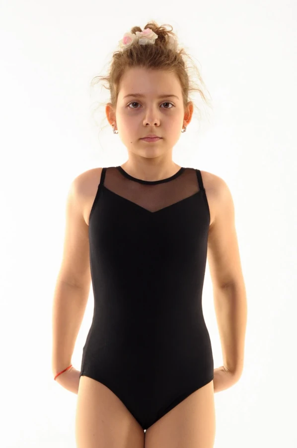 Купальник-майка "Богдана", Темно-зелений, 90% бавовна + 10% лайкра + сітка