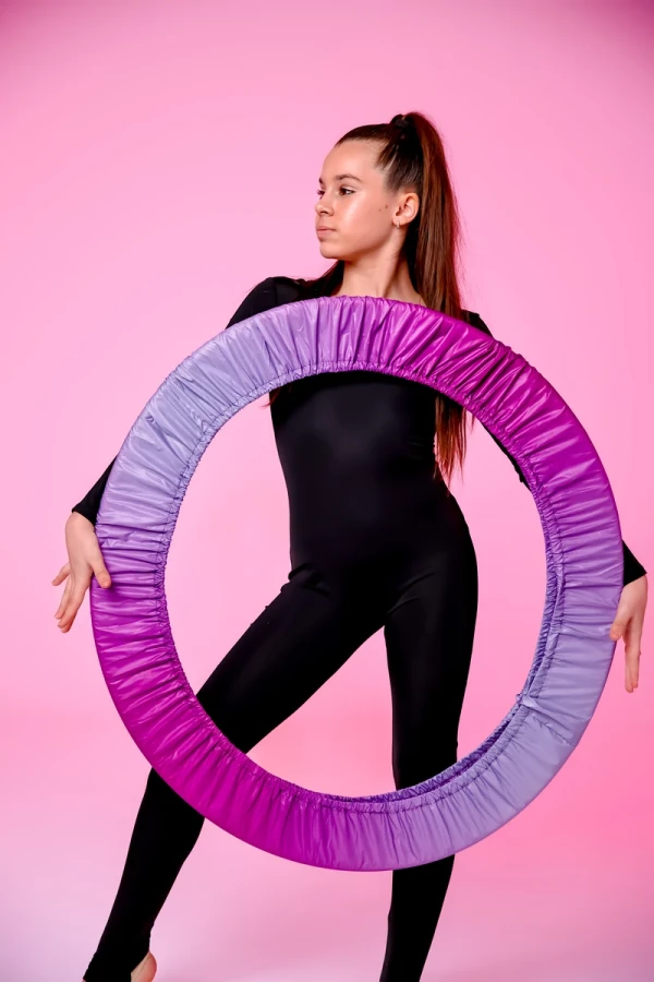 Чохол для обруча, Амбре сіро-бузкове, Плащівка