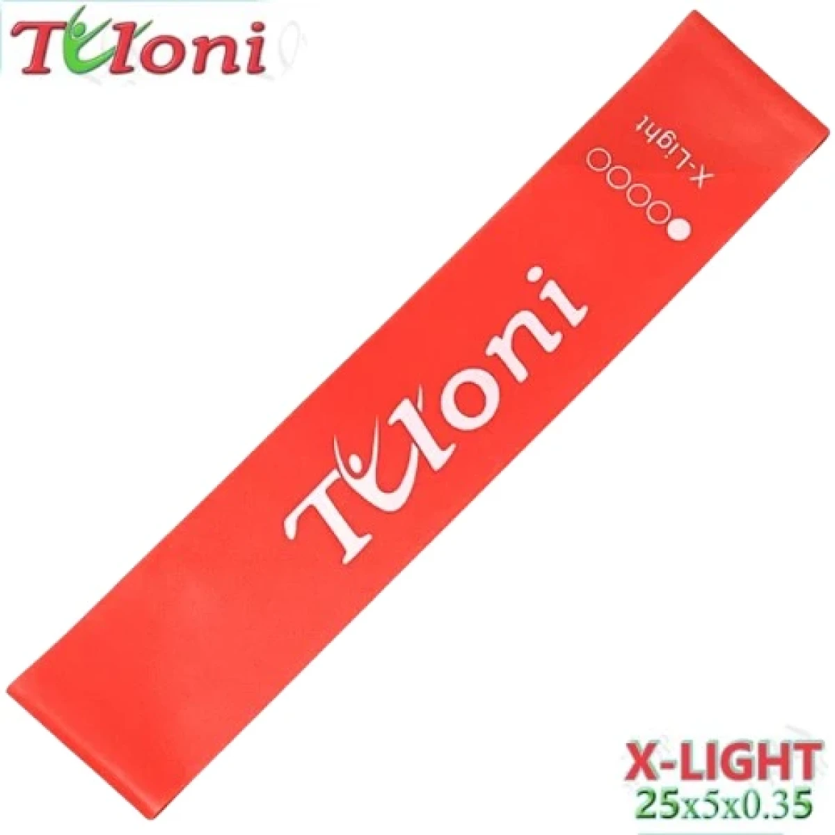 Tuloni Резина для растяжки стопы, 25*5*0,35, Red, Резина