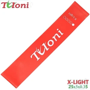 Tuloni Резина для растяжки стопы, 25*5*0,35, Red, Резина
