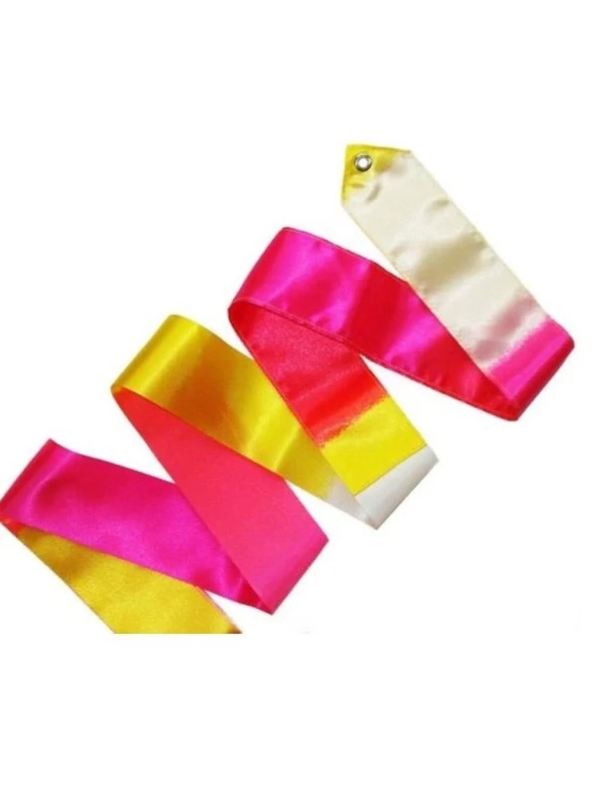 Лента, Red/White/Yellow, Искусственный шелк