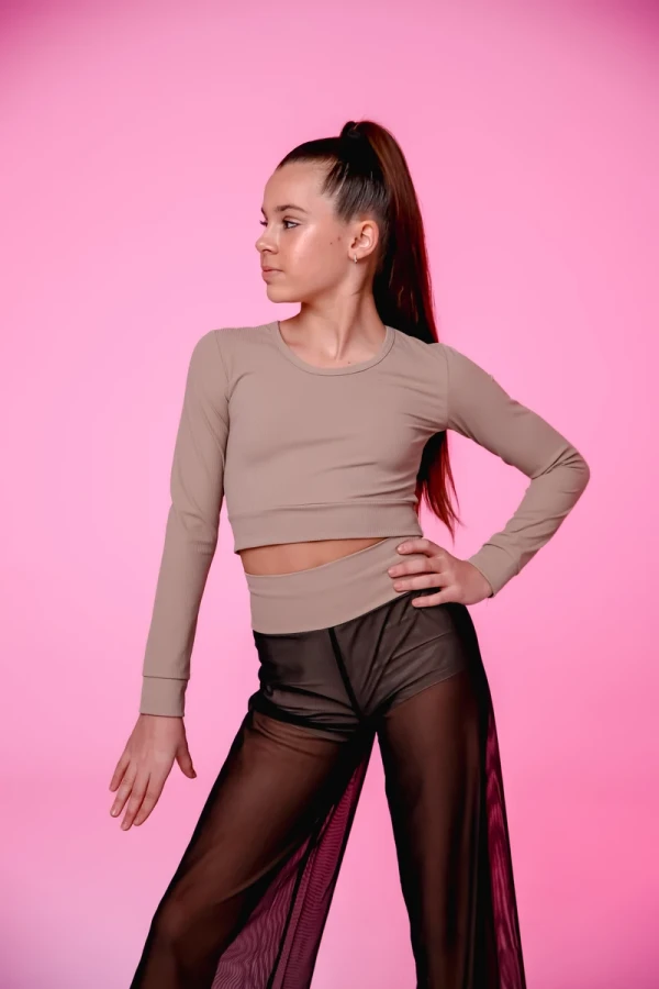 Топ "Класика довгий рукав", Капучино,