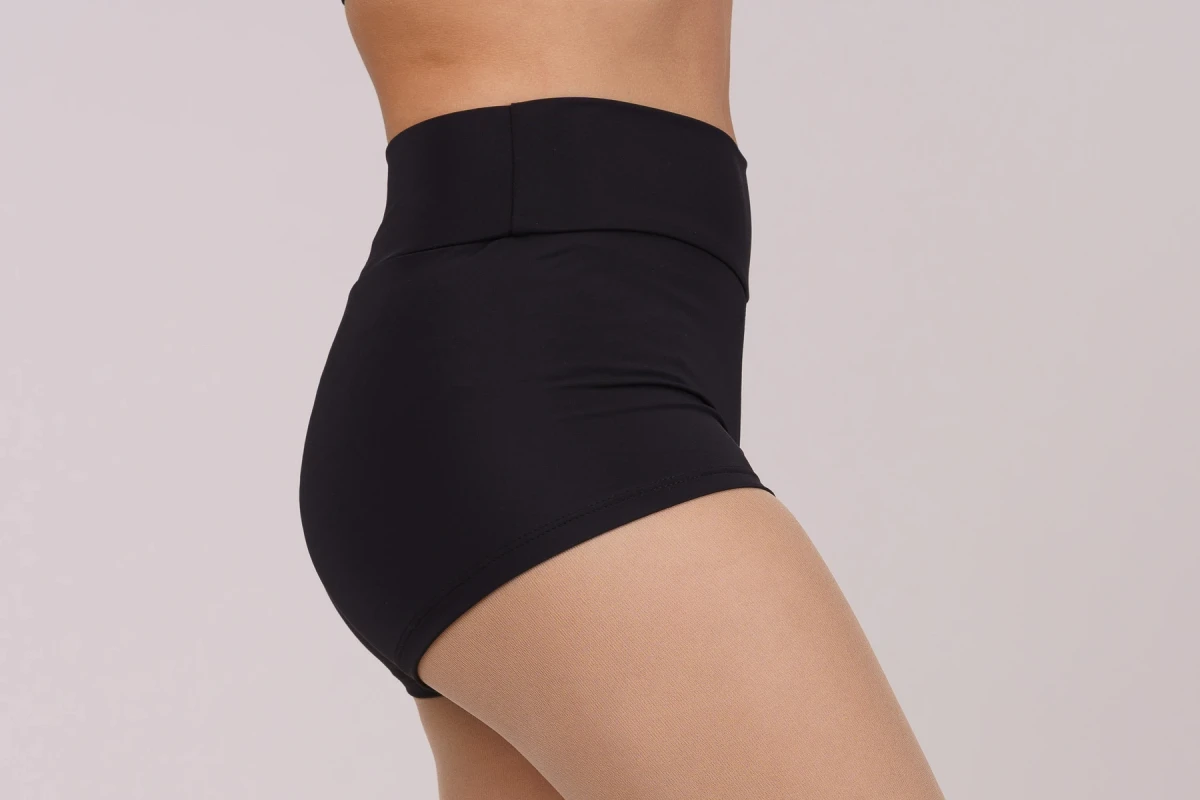 Р-Шорти "Go" високі, Чорний, 90% бавовна + 10% лайкра