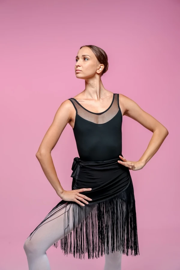 Юбка La двойной запах, Чёрный, Масло