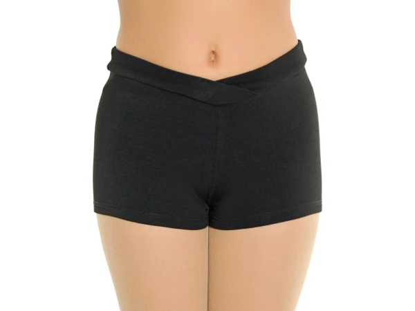 Термошорты "V"-вырез, Чёрный, 45% вискоза + 30% хлопок + 25% шерсть