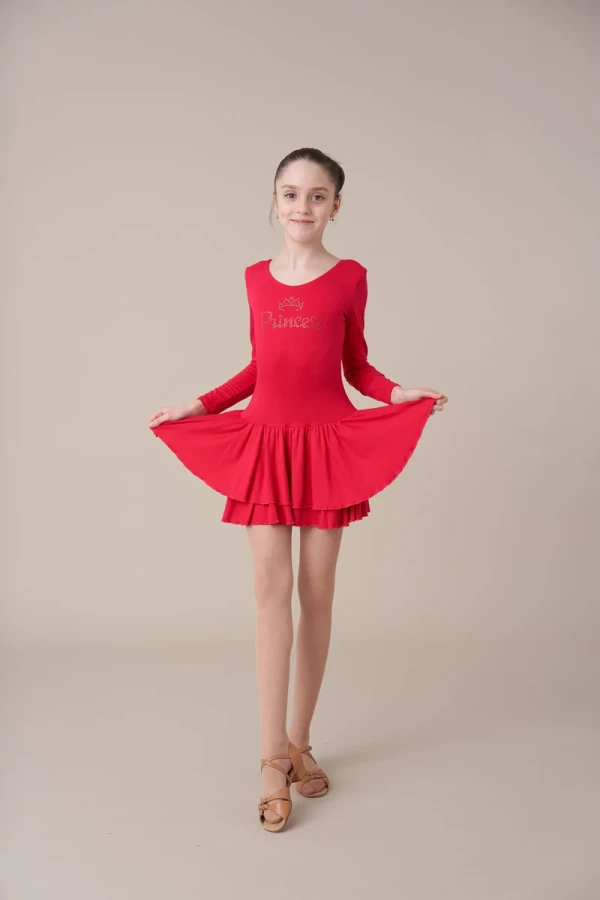 Платье "Светлана", Ярко-малиновый, 80% хлопок + 15% вискоза + 5% лайкра