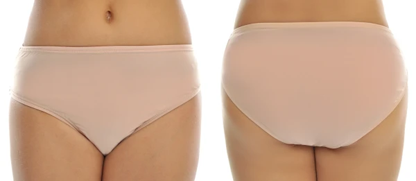 Трусы женские с узкой резинкой (011), Бежевый, Микромасло