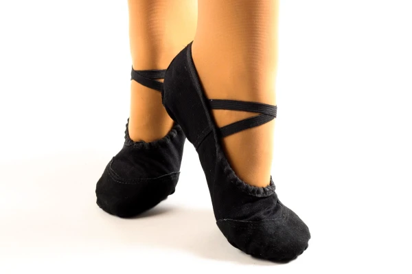 Балетки зі шкіряним носочком, Білий, Кирза зі шкіряним носочком