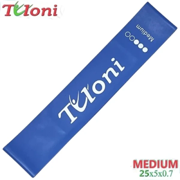 Tuloni Резина для растяжки стопы, 25*5*0,70, Blue, Резина
