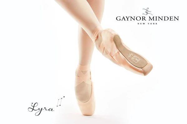 Пуанты Gaynor Minden Lyra, Телесный (зелёный мешок), Атлас
