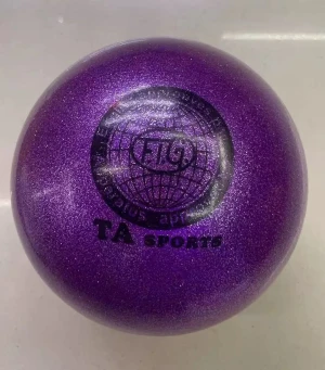 М'яч 16см блискучий, Фіолетовий, Резина