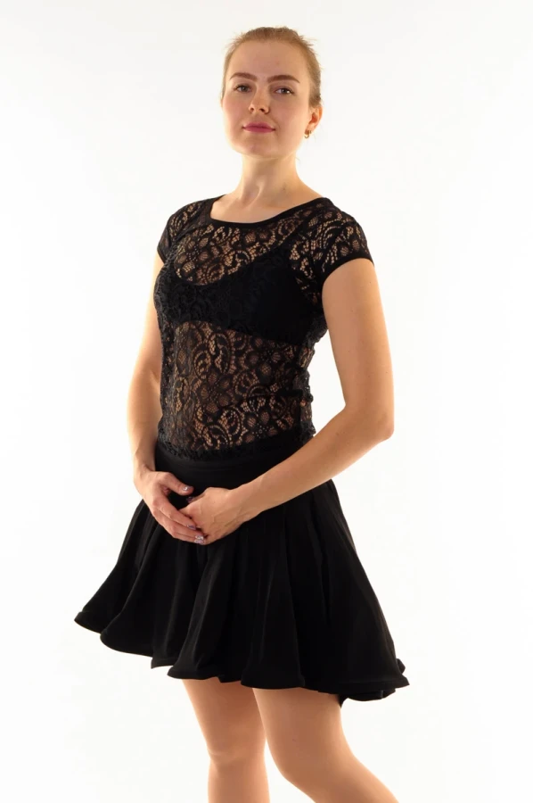 Юбка La "Ванесса", Чёрный, Масло + мягкий фатин