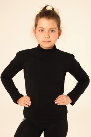 Термобілизна, гольф, Чорний, 90% бавовна + 10% лайкра термо