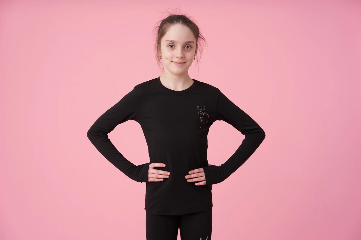 Термобілизна, футболка д/р, Чорний (АВ + мал. АВ), 90% бавовна + 10% лайкра термо Термобілизна, футболка д/р, Чорний (АВ + мал. АВ), 90% бавовна + 10% лайкра термо