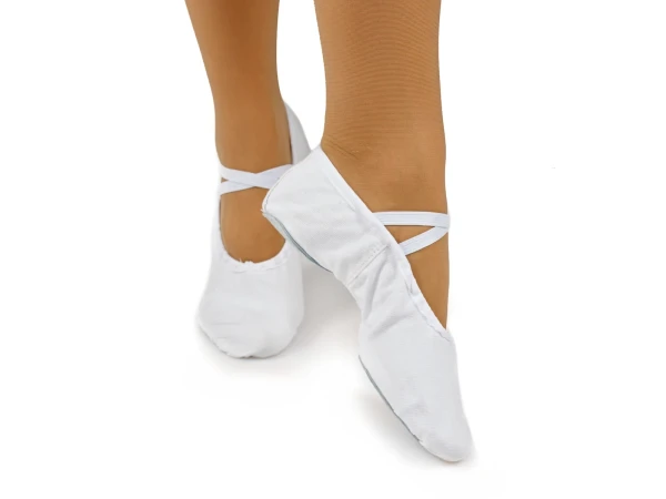 Балетки №7, Білий, Кирза