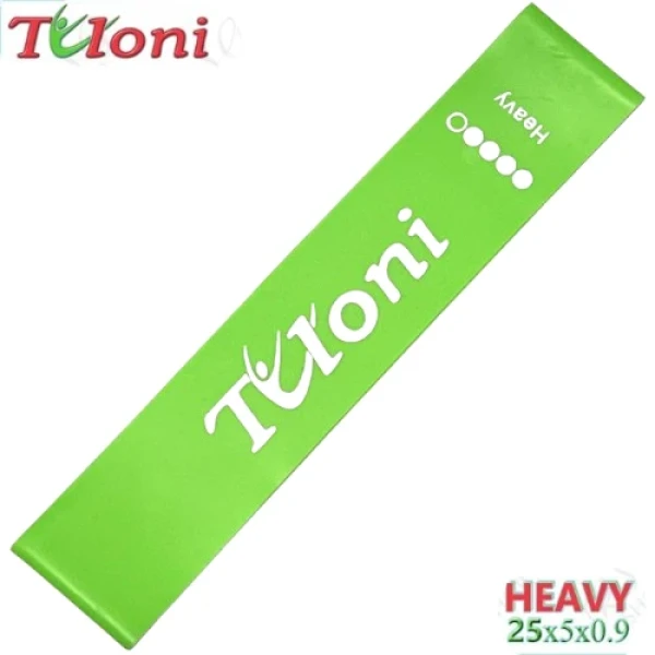 Tuloni Резина для растяжки стопы, 25*5*0,9, Green, Резина