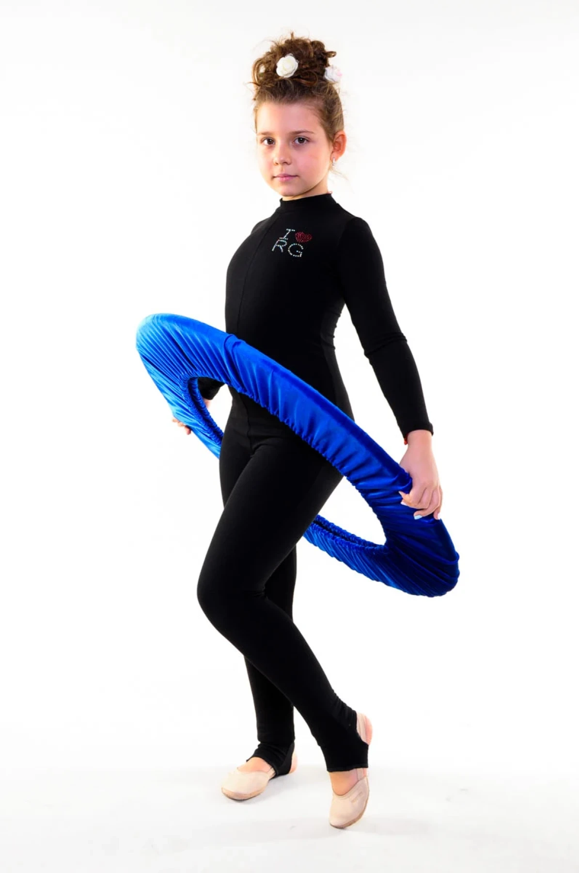 Чохол для обруча, Чорний, Велюр Чохол для обруча, Чорний, Велюр