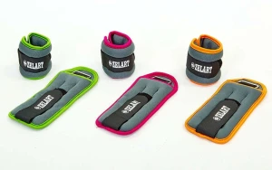 Утяжелители с металлическми шариками, Серый/Оранжевый, Неопрен