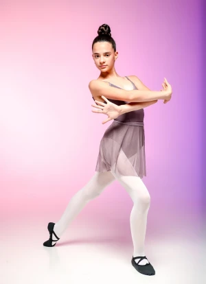 Спідниця-хітон "Балет", Темний бісквіт, Шифон