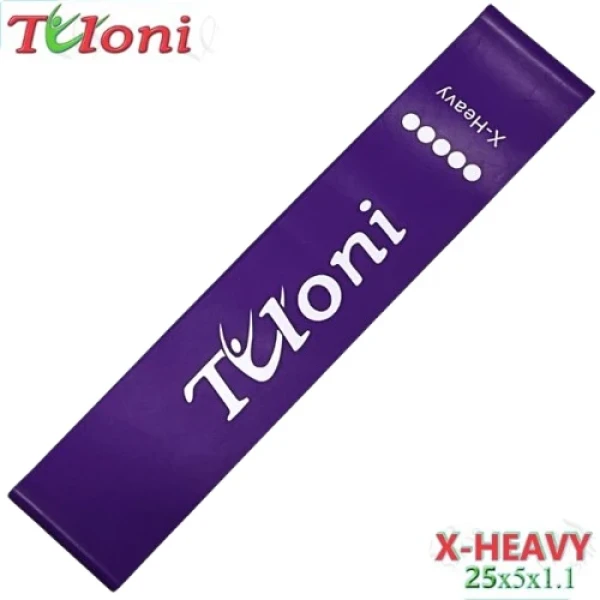 Tuloni Резина для растяжки стопы, 25*5*1,1, Violet, Резина