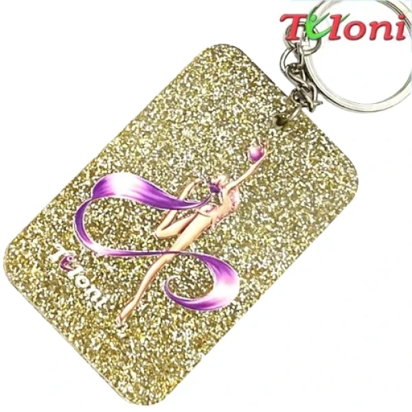 Tuloni Брелок Ponytail "Ball", , Gold, Акрил