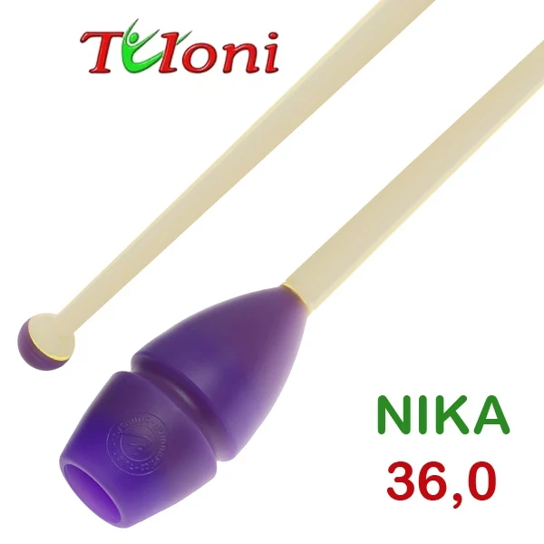 Tuloni Булави Nika, 36 см, Purple/White, Резина + пластик