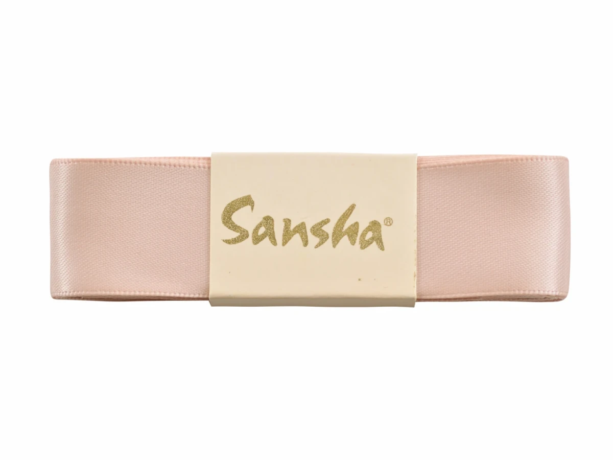 SANSHA Стрічки для пуант, 2.5 см, Тілесний, Атлас