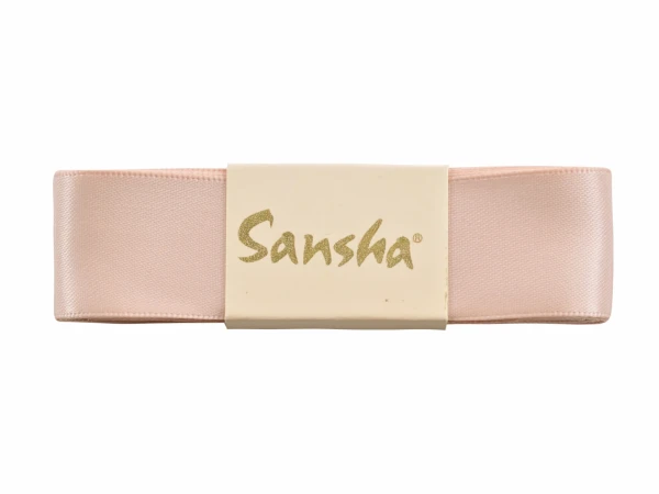 SANSHA Стрічки для пуант, 2.5 см, Тілесний, Атлас