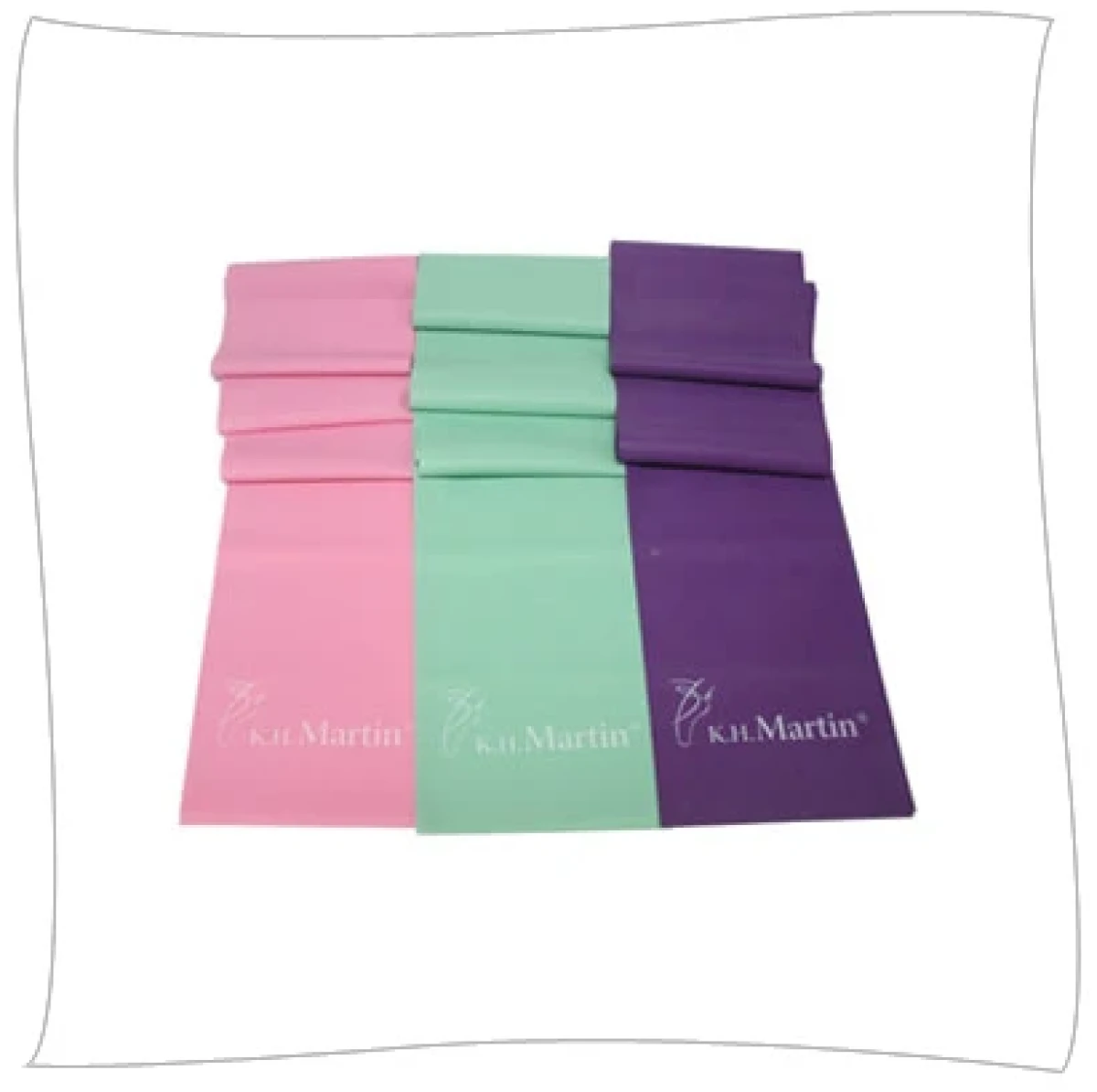 SANSHA Резинка для йоги (648), Єдиний, Корал, Резина