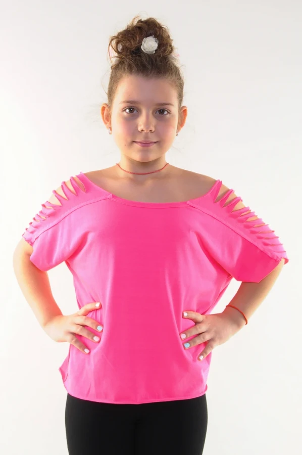 Футболка "Fly", Неон-малина, 90% хлопок + 10% лайкра