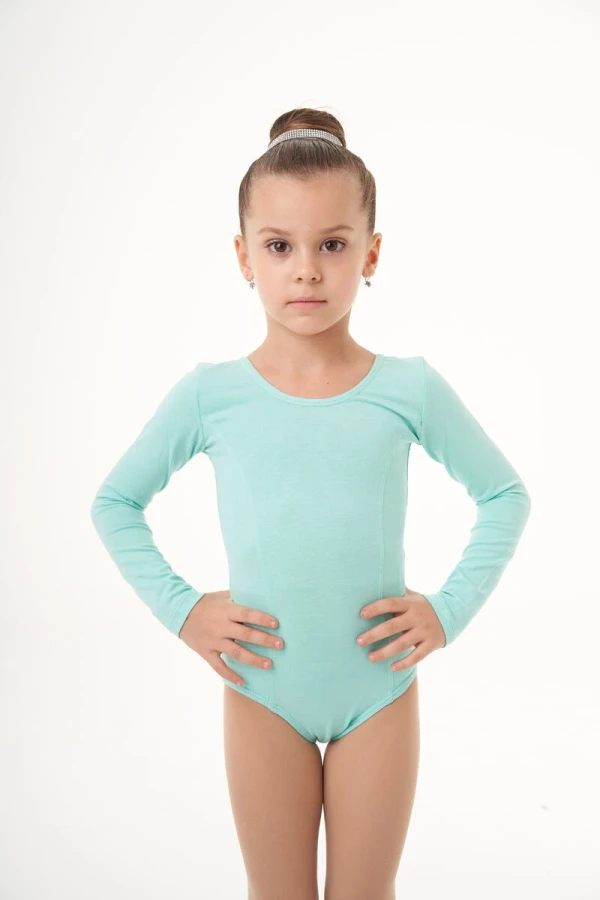 Купальник "Рельеф", длинный рукав, Белый, 90% хлопок + 10% лайкра