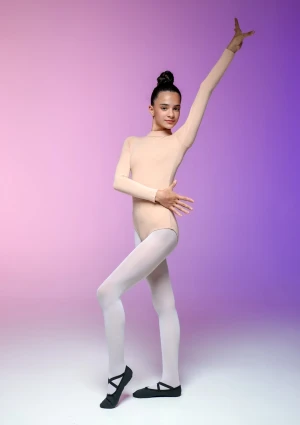 Купальник д/р стійка, Світло-рожевий, 90% бавовна + 10% лайкра