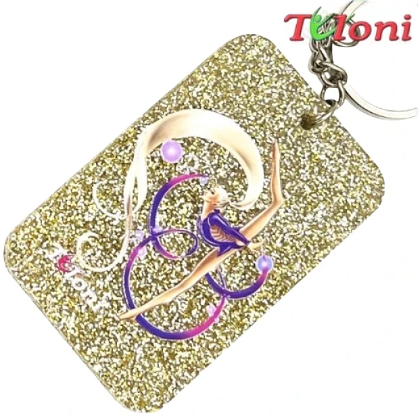 Tuloni Брелок Ponytail "Ribbon", , Gold, Акрил